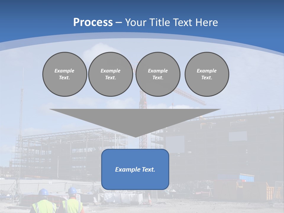 A Construction Site With A Crane In The Background PowerPoint Template