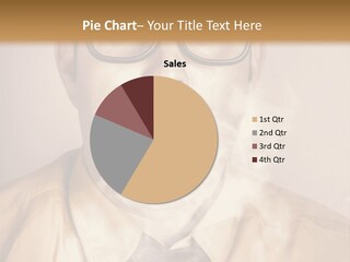 A Man Wearing Glasses And A Tie Is Making A Smokey Face PowerPoint Template