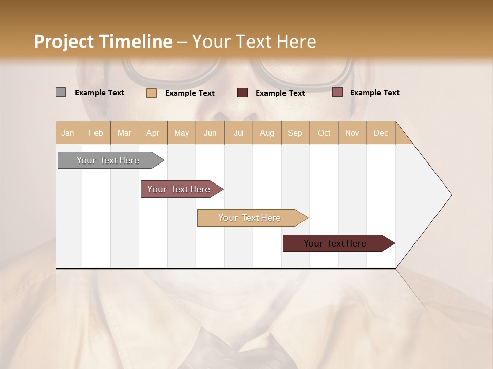 A Man Wearing Glasses And A Tie Is Making A Smokey Face PowerPoint Template
