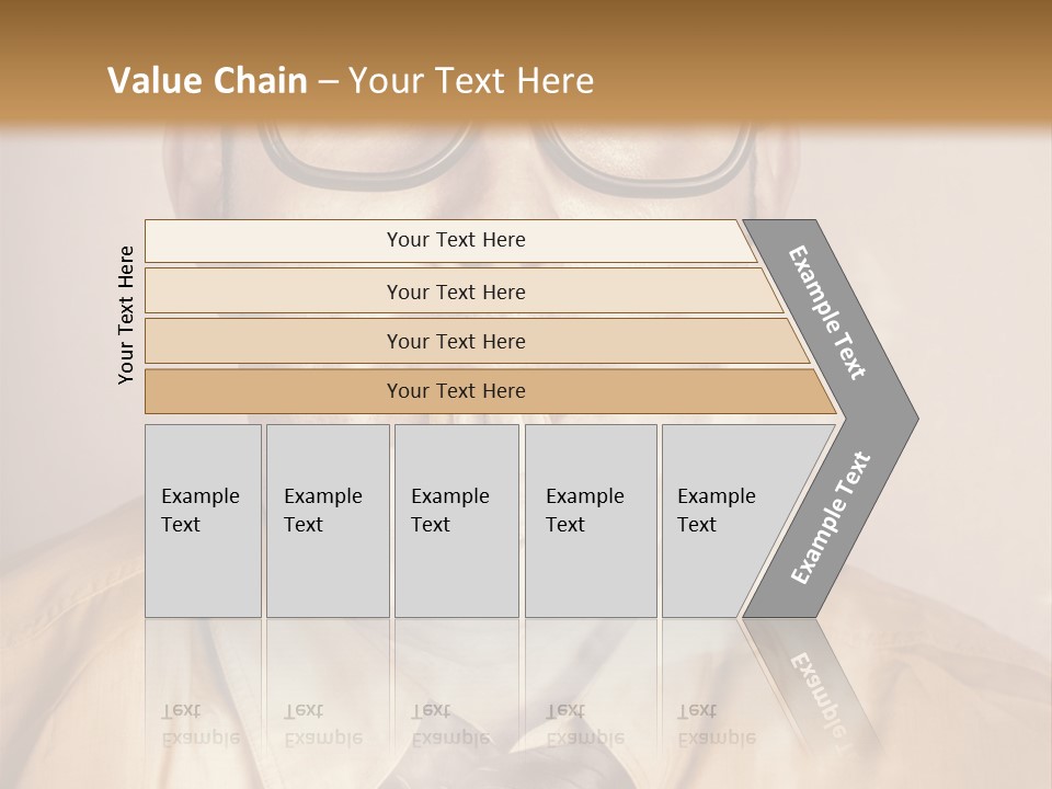 A Man Wearing Glasses And A Tie Is Making A Smokey Face PowerPoint Template