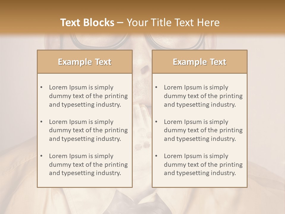 A Man Wearing Glasses And A Tie Is Making A Smokey Face PowerPoint Template