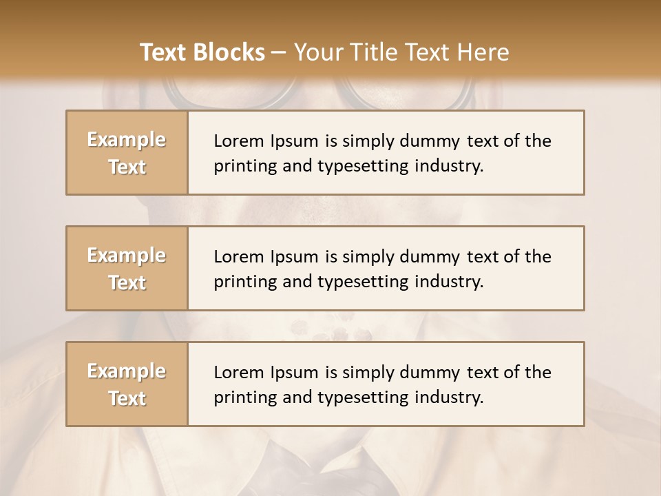 A Man Wearing Glasses And A Tie Is Making A Smokey Face PowerPoint Template