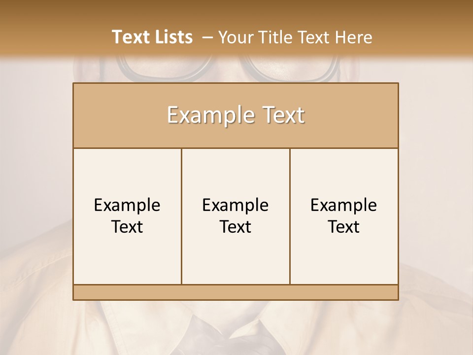 A Man Wearing Glasses And A Tie Is Making A Smokey Face PowerPoint Template