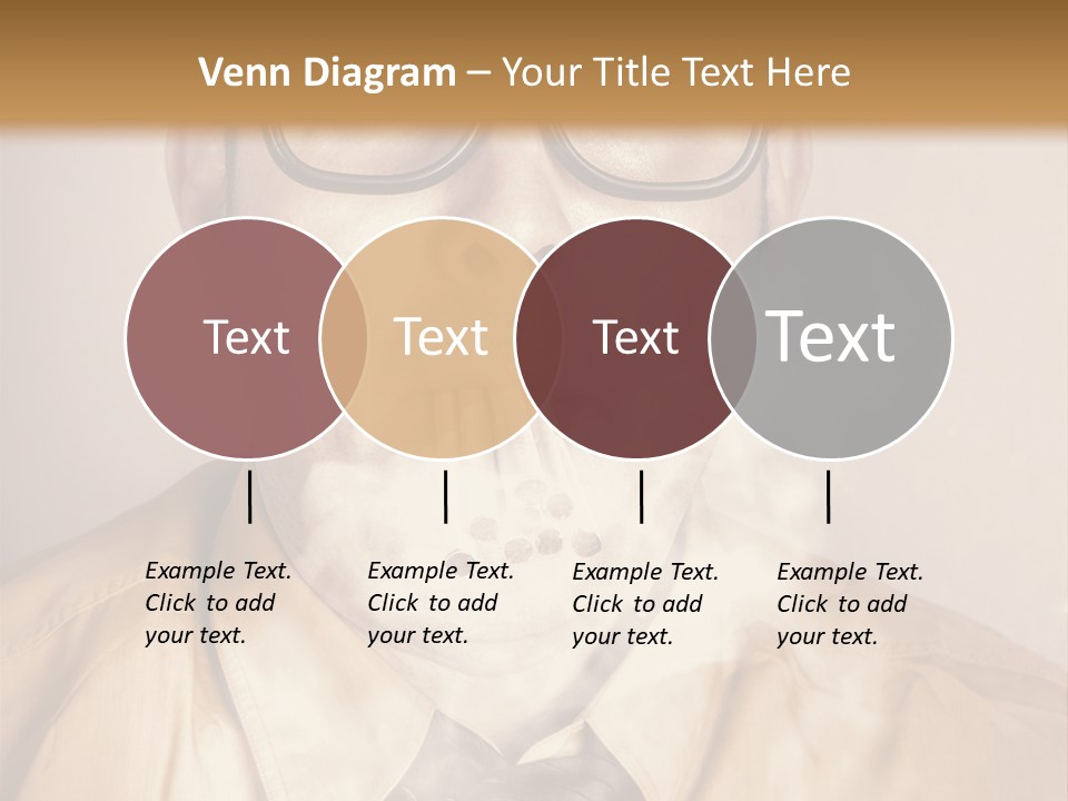 A Man Wearing Glasses And A Tie Is Making A Smokey Face PowerPoint Template