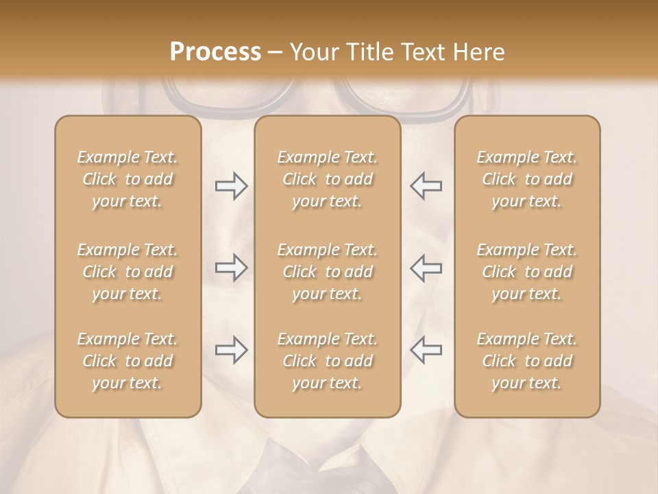 A Man Wearing Glasses And A Tie Is Making A Smokey Face PowerPoint Template
