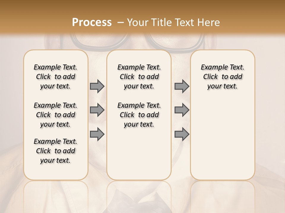 A Man Wearing Glasses And A Tie Is Making A Smokey Face PowerPoint Template