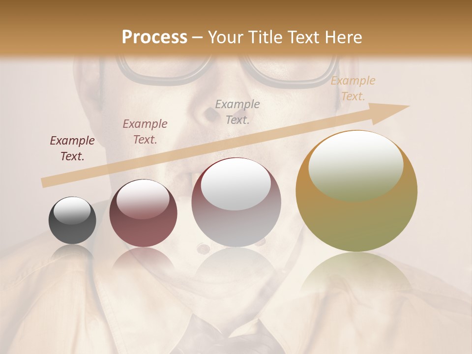 A Man Wearing Glasses And A Tie Is Making A Smokey Face PowerPoint Template