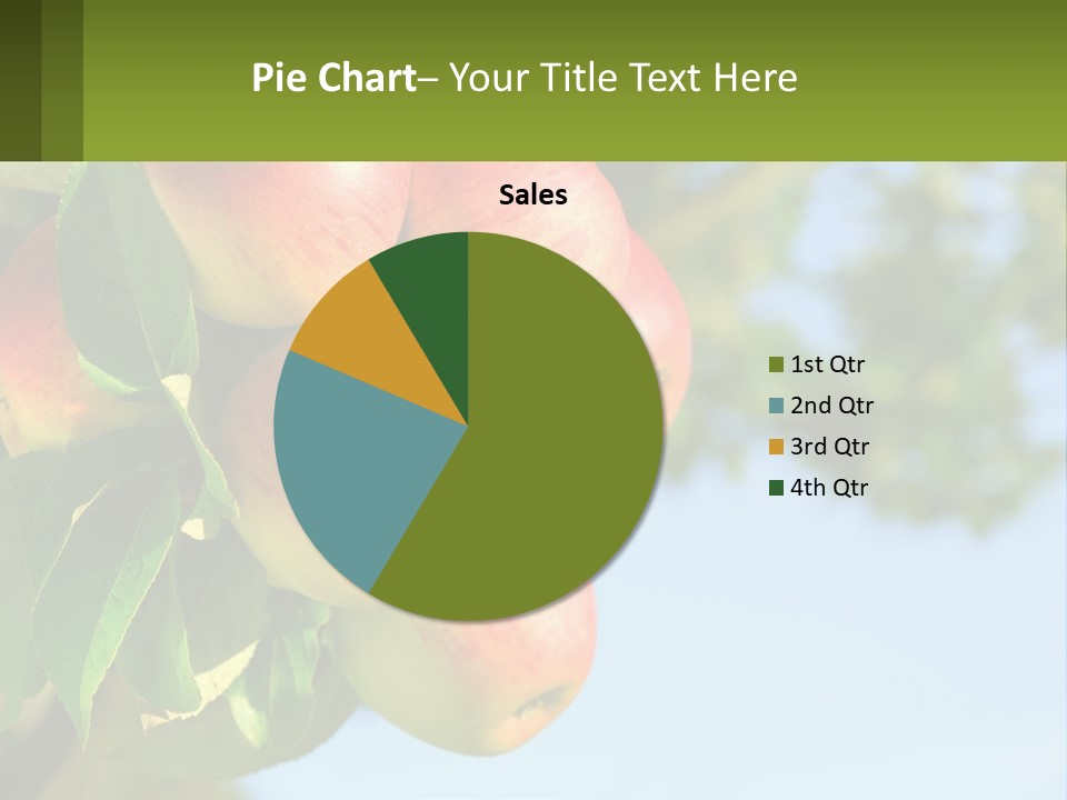 A Bunch Of Apples Hanging From A Tree PowerPoint Template