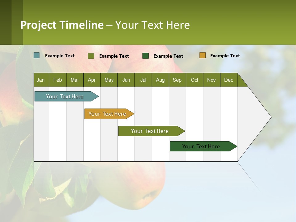 A Bunch Of Apples Hanging From A Tree PowerPoint Template