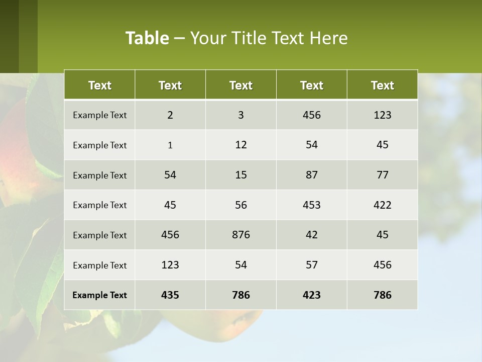 A Bunch Of Apples Hanging From A Tree PowerPoint Template