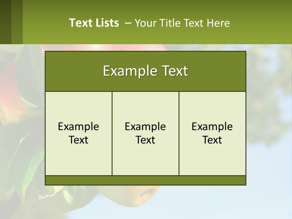 A Bunch Of Apples Hanging From A Tree PowerPoint Template