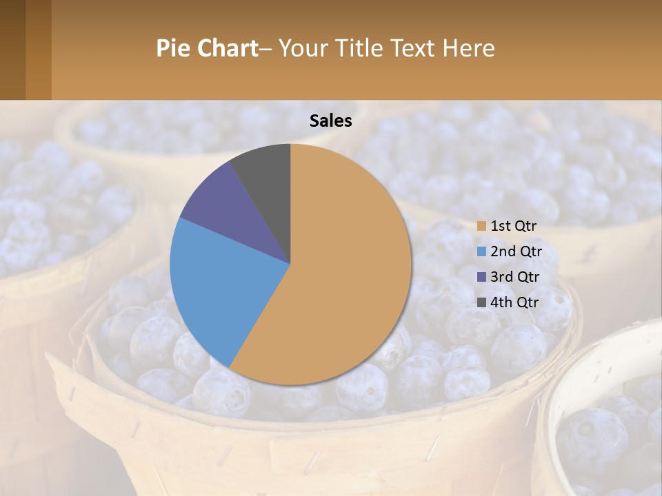 A Bunch Of Baskets Filled With Lots Of Blueberries PowerPoint Template