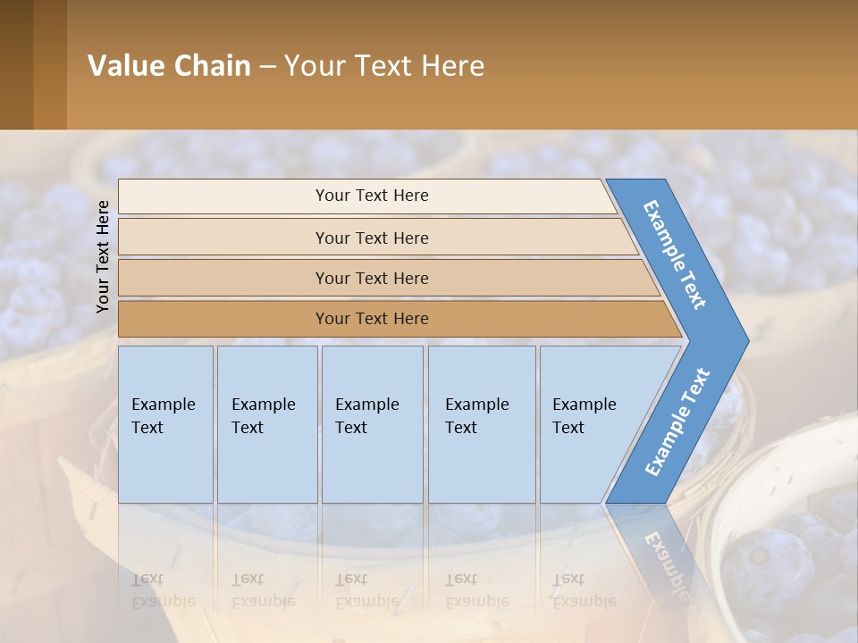 A Bunch Of Baskets Filled With Lots Of Blueberries PowerPoint Template