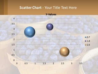 A Bunch Of Baskets Filled With Lots Of Blueberries PowerPoint Template