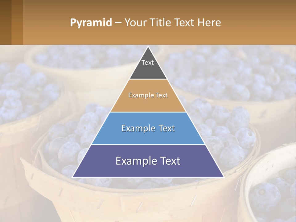 A Bunch Of Baskets Filled With Lots Of Blueberries PowerPoint Template