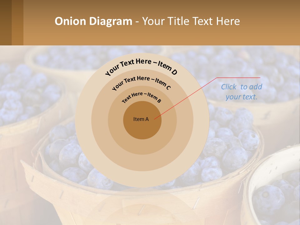 A Bunch Of Baskets Filled With Lots Of Blueberries PowerPoint Template