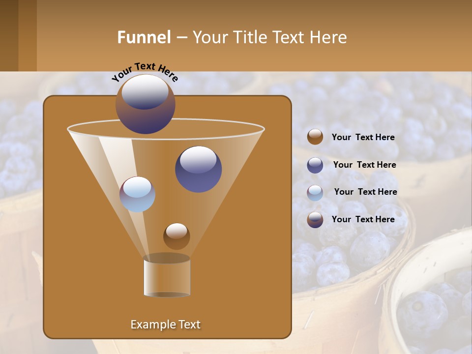 A Bunch Of Baskets Filled With Lots Of Blueberries PowerPoint Template