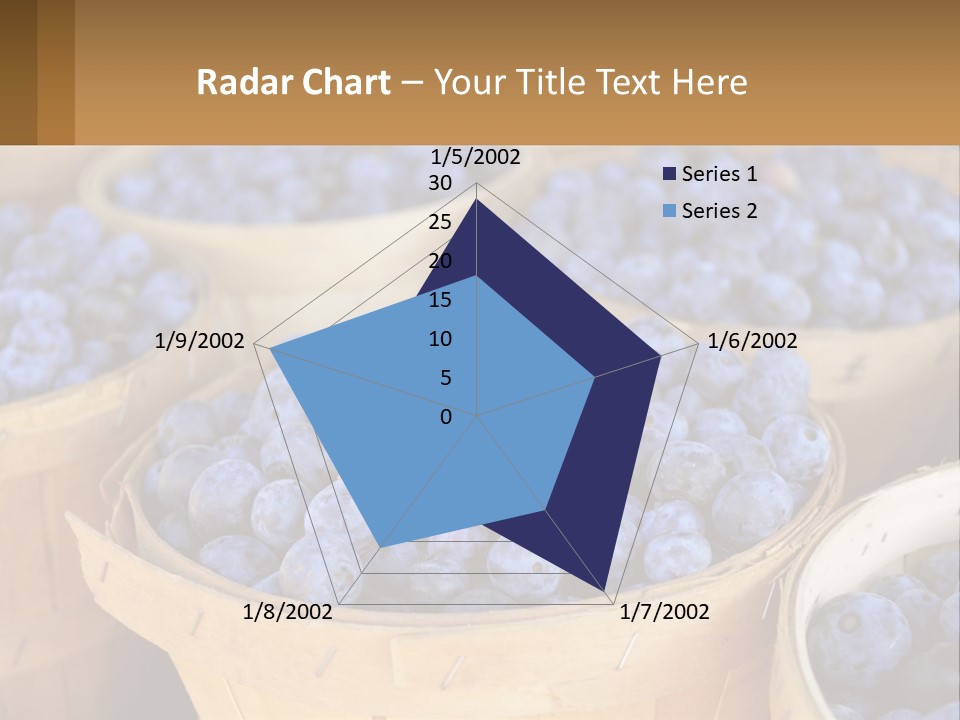 A Bunch Of Baskets Filled With Lots Of Blueberries PowerPoint Template