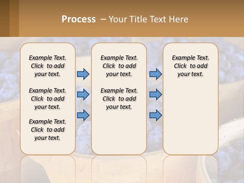 A Bunch Of Baskets Filled With Lots Of Blueberries PowerPoint Template