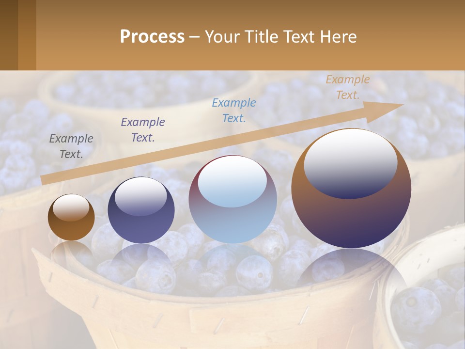 A Bunch Of Baskets Filled With Lots Of Blueberries PowerPoint Template