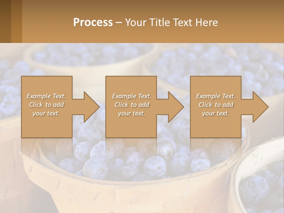 A Bunch Of Baskets Filled With Lots Of Blueberries PowerPoint Template