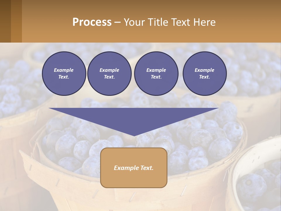 A Bunch Of Baskets Filled With Lots Of Blueberries PowerPoint Template