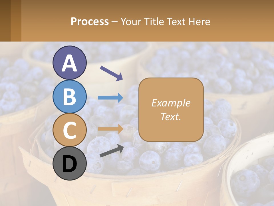 A Bunch Of Baskets Filled With Lots Of Blueberries PowerPoint Template