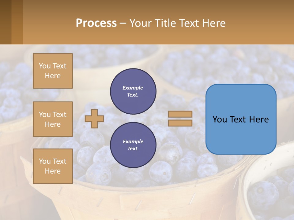 A Bunch Of Baskets Filled With Lots Of Blueberries PowerPoint Template
