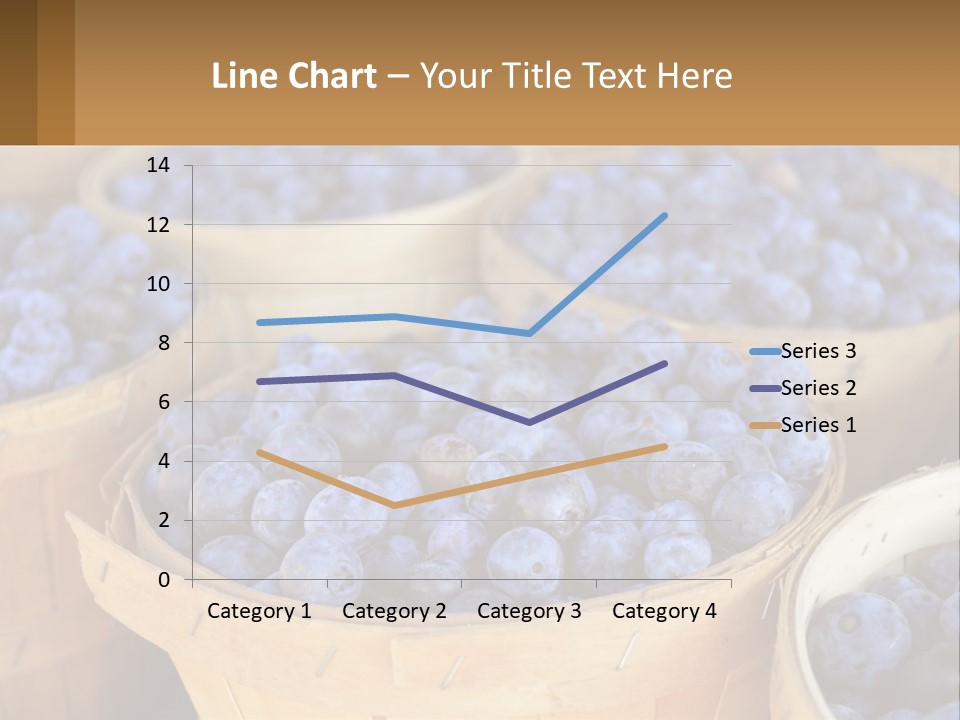 A Bunch Of Baskets Filled With Lots Of Blueberries PowerPoint Template