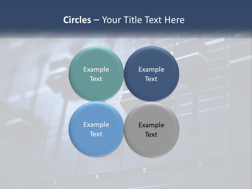 A Sound Board With Many Knobs On It PowerPoint Template