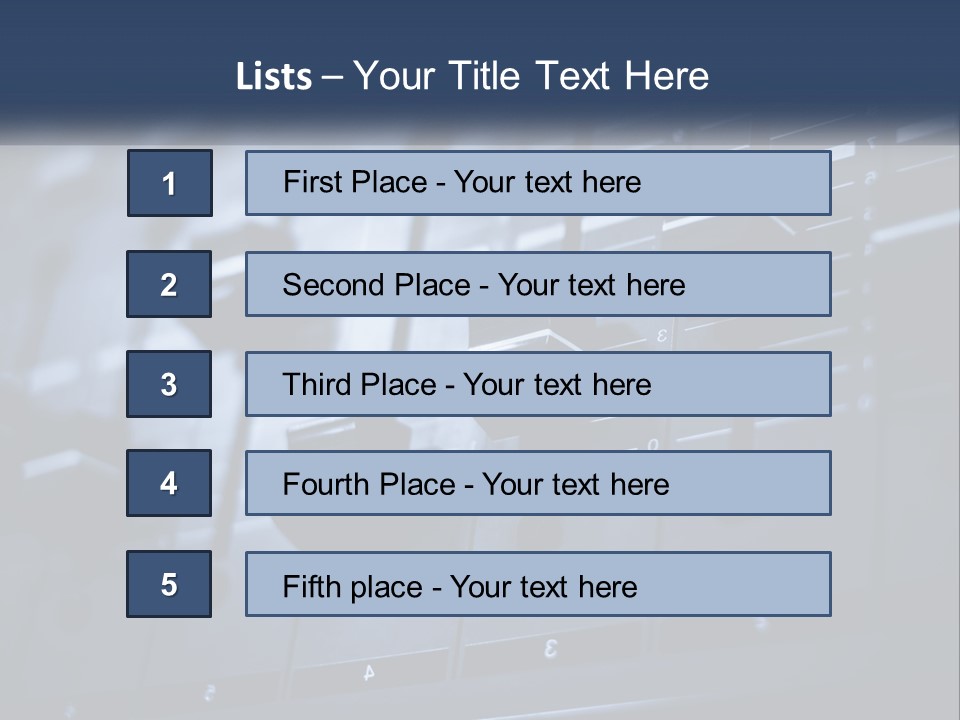 A Sound Board With Many Knobs On It PowerPoint Template