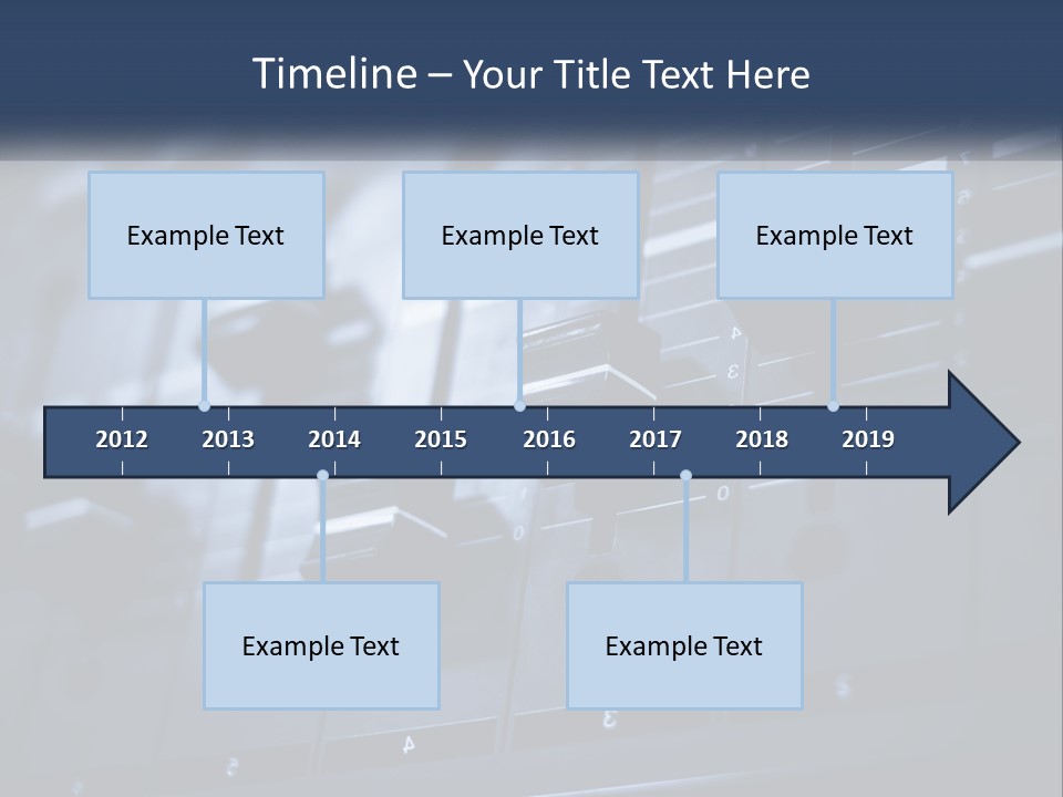 A Sound Board With Many Knobs On It PowerPoint Template
