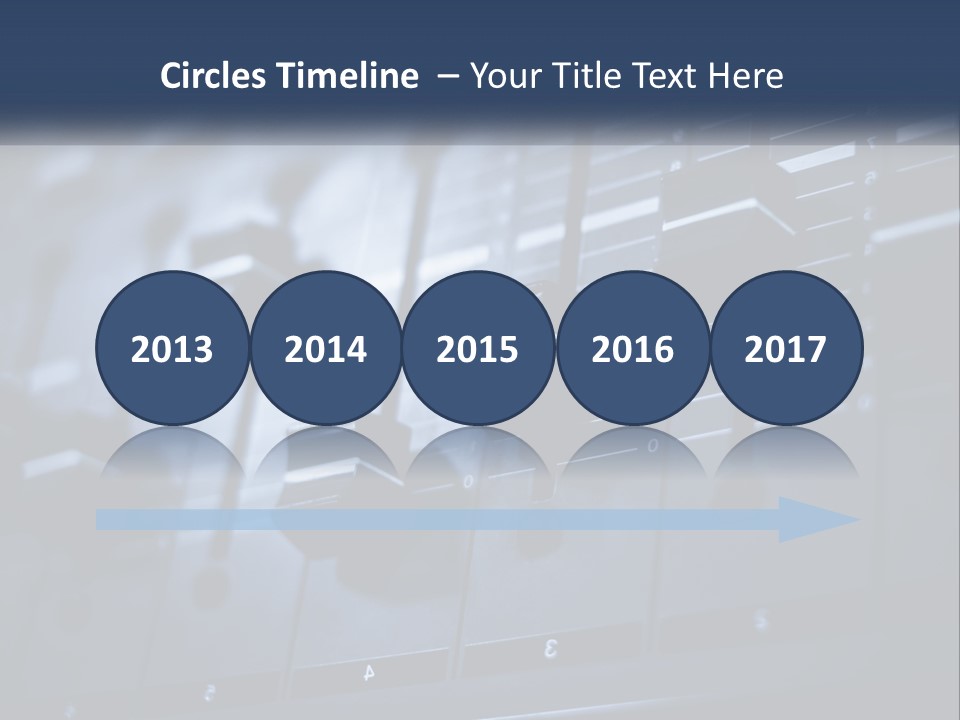 A Sound Board With Many Knobs On It PowerPoint Template