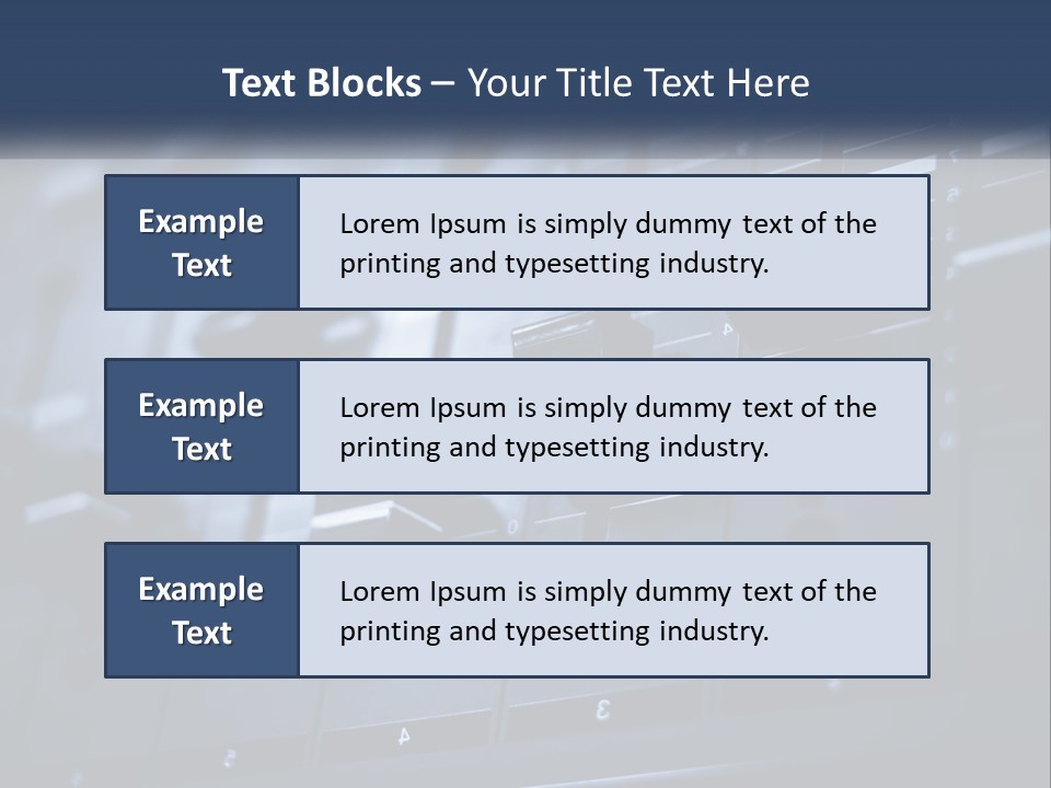 A Sound Board With Many Knobs On It PowerPoint Template
