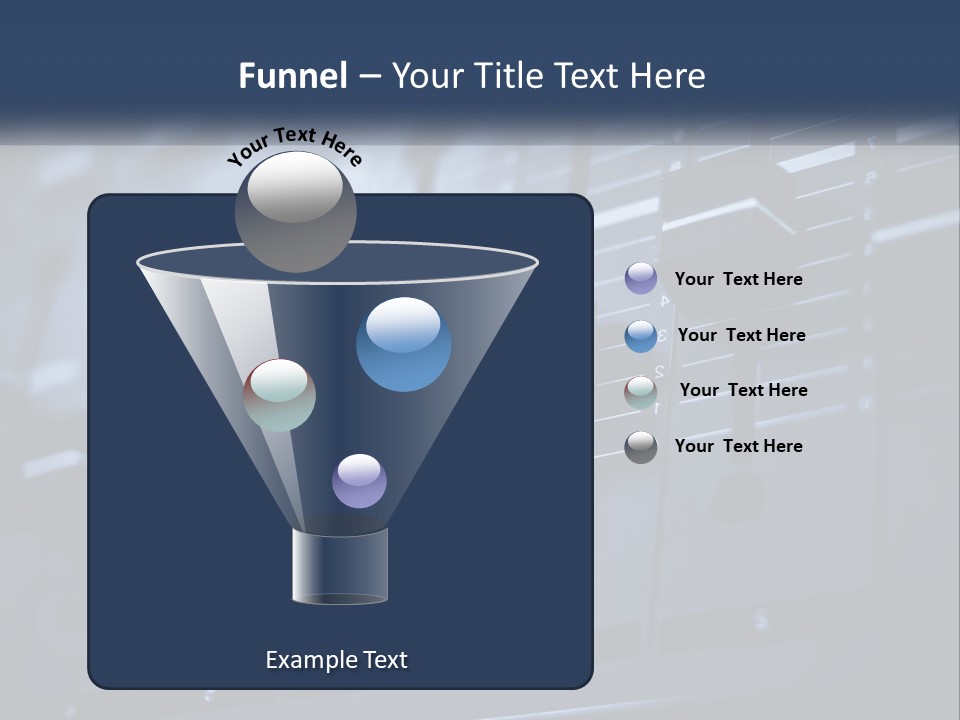 A Sound Board With Many Knobs On It PowerPoint Template