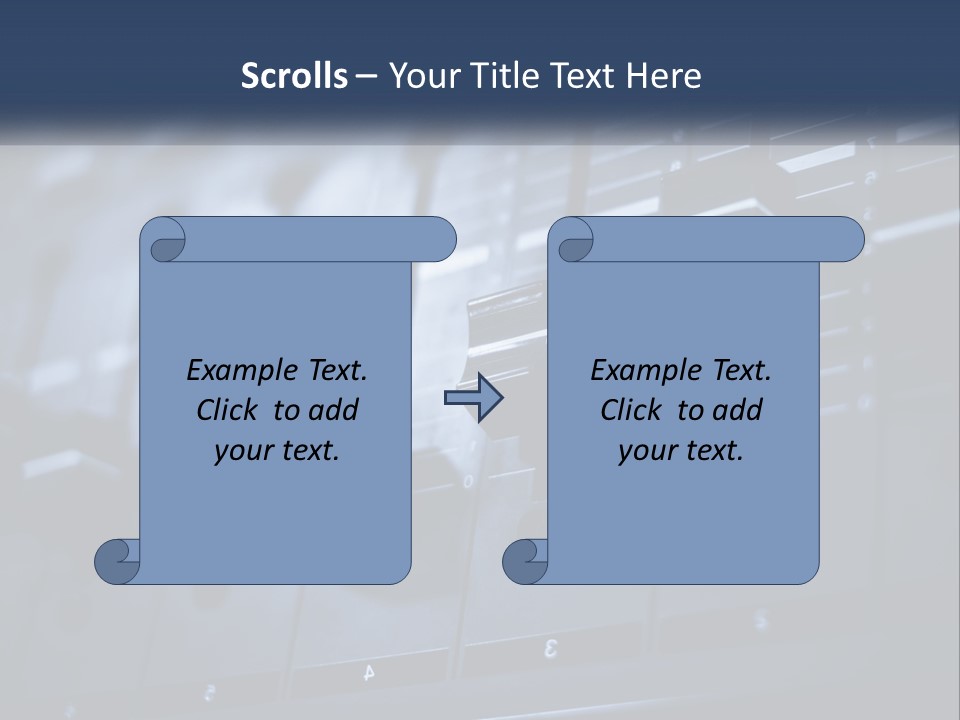 A Sound Board With Many Knobs On It PowerPoint Template