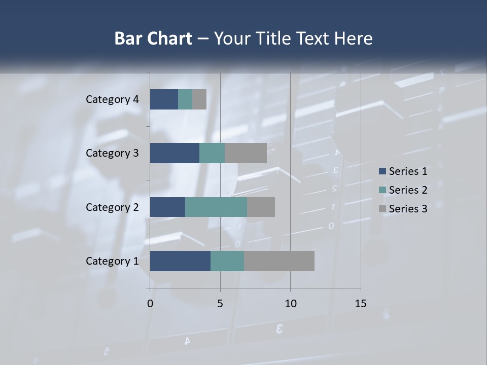 A Sound Board With Many Knobs On It PowerPoint Template