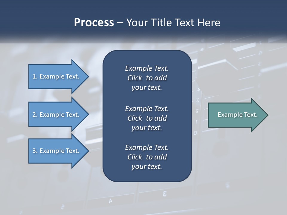 A Sound Board With Many Knobs On It PowerPoint Template