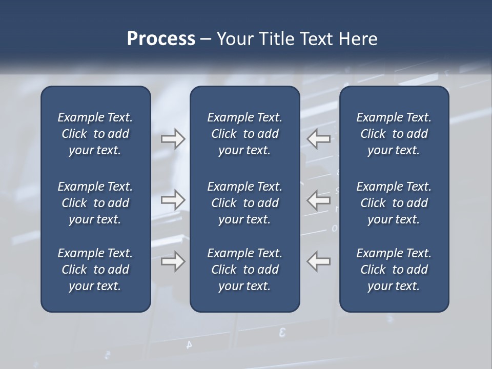 A Sound Board With Many Knobs On It PowerPoint Template