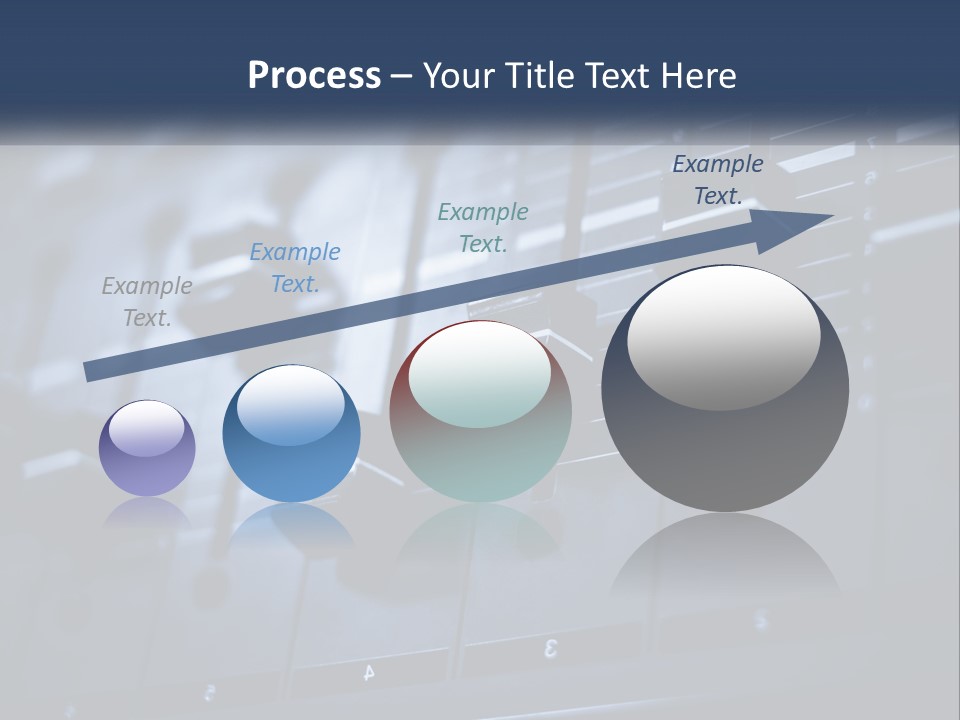 A Sound Board With Many Knobs On It PowerPoint Template
