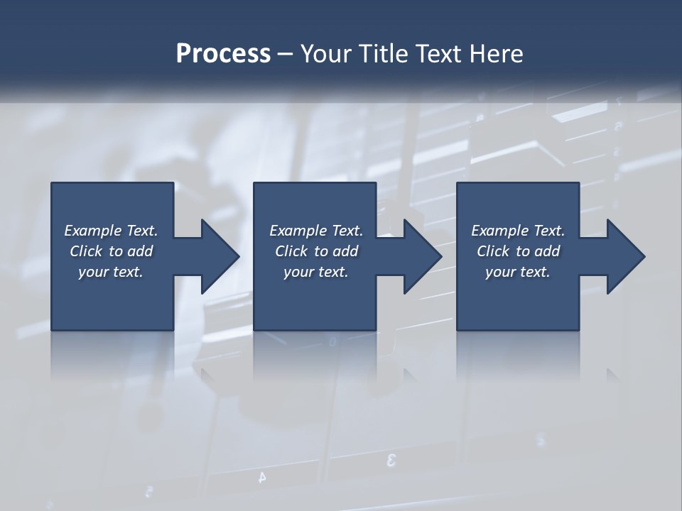 A Sound Board With Many Knobs On It PowerPoint Template