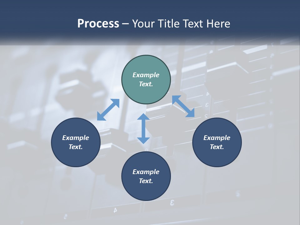 A Sound Board With Many Knobs On It PowerPoint Template