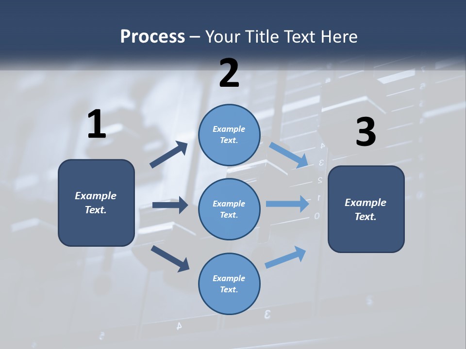 A Sound Board With Many Knobs On It PowerPoint Template