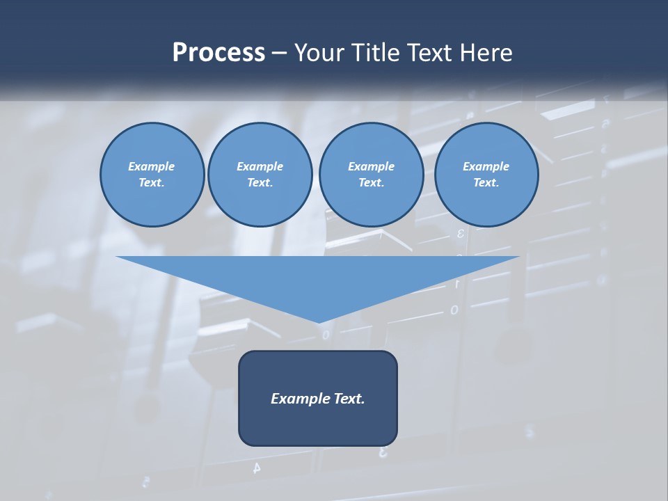 A Sound Board With Many Knobs On It PowerPoint Template