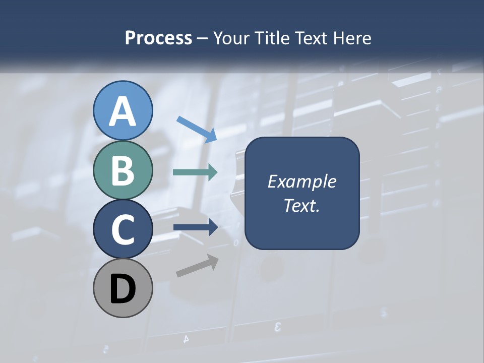 A Sound Board With Many Knobs On It PowerPoint Template