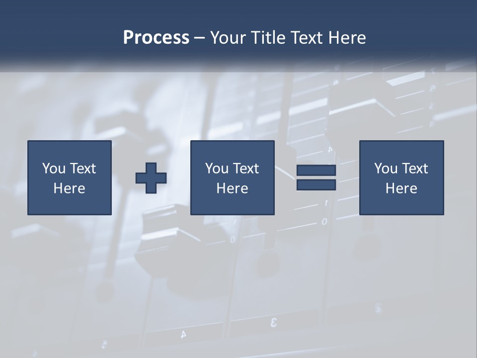 A Sound Board With Many Knobs On It PowerPoint Template
