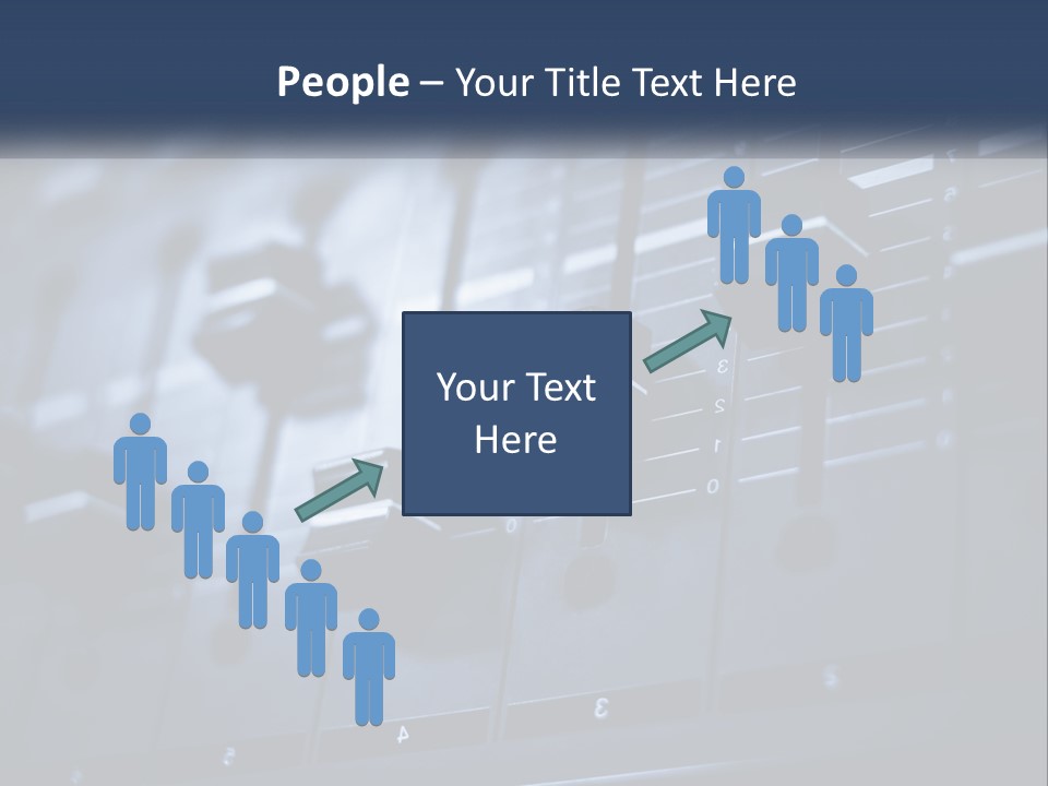 A Sound Board With Many Knobs On It PowerPoint Template