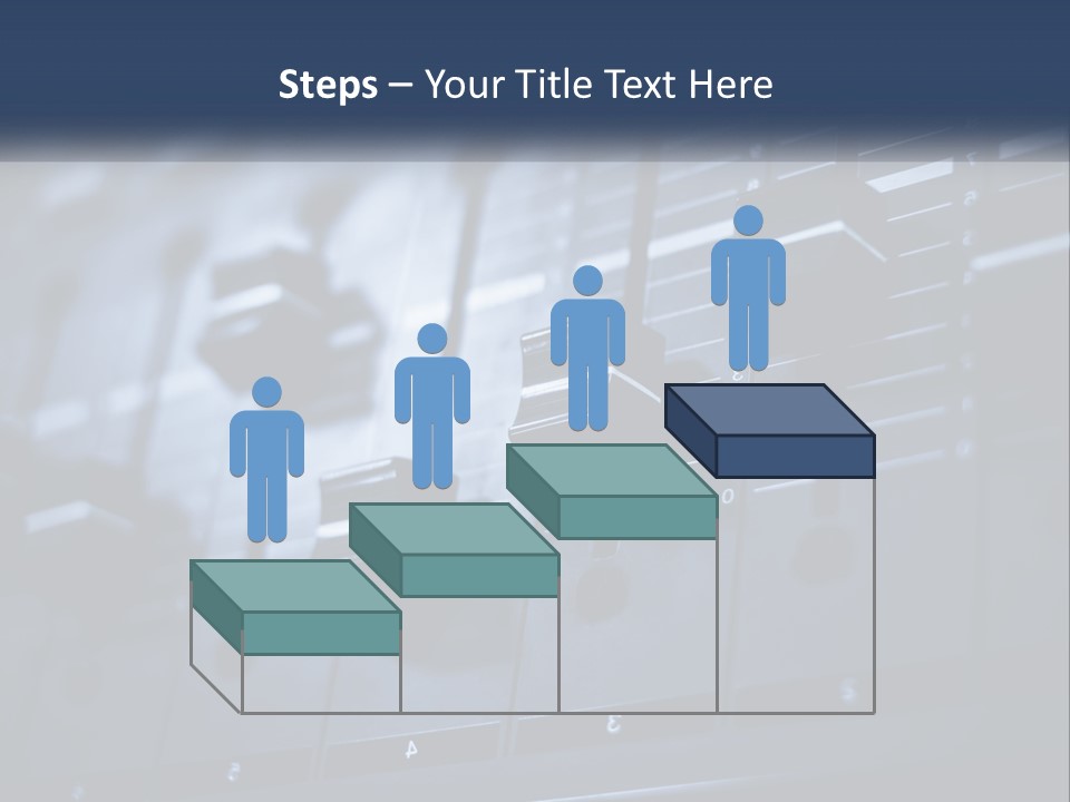 A Sound Board With Many Knobs On It PowerPoint Template