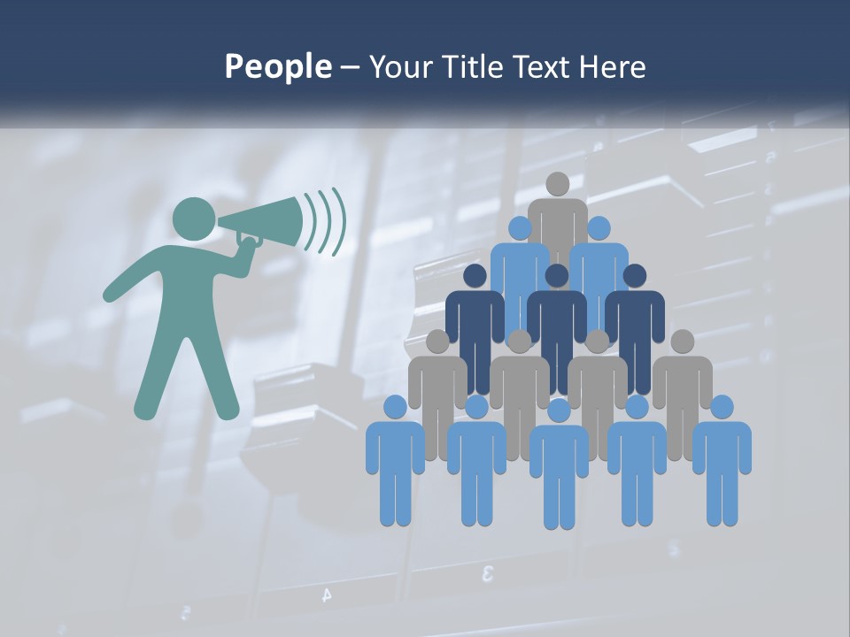 A Sound Board With Many Knobs On It PowerPoint Template