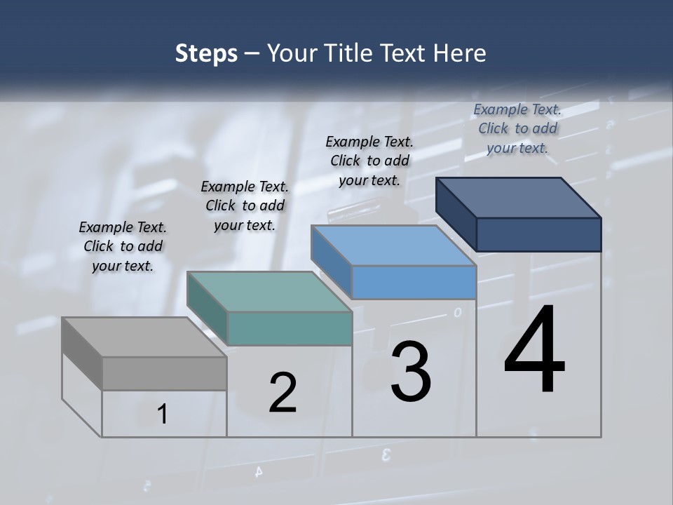 A Sound Board With Many Knobs On It PowerPoint Template